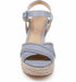 Splendid Taffeta Espadrille Wedge Sandal, Size 10 M - Blue