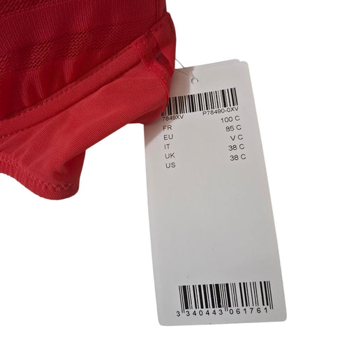 Passionata by Chantelle Graphic Mesh Convertible Deep Plunge Underwire Bra 38C