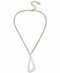 Robert Lee Morris Soho Rose Gold-Tone Patina Sculptural Open Pendant Necklace