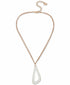 Robert Lee Morris Soho Rose Gold-Tone Patina Sculptural Open Pendant Necklace