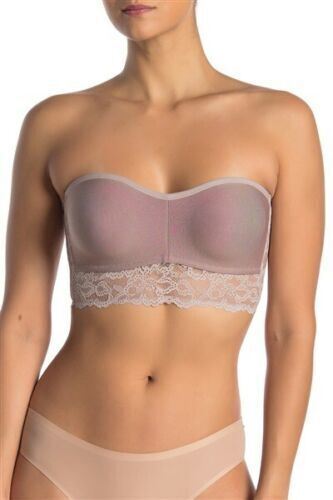 Wacoal b.Tempt'd b.charming Wireless Bandeau Bra Taupe- Small
