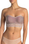 Wacoal b.Tempt'd b.charming Wireless Bandeau Bra Taupe- Small