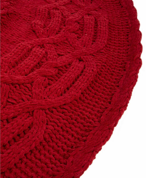 Glitzhome 52"D Knitted Christmas Tree Skirt MSRP $100