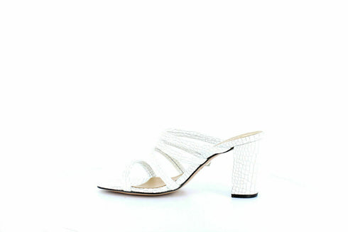 Schutz | Felisa Block-Heel Sandals | White Size 8