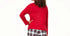 Family Pajamas Women’s Knit Mix It Pajamas Top Red Size 2XL