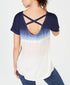 Ideology Tie-Dyed Strappy Back High Low Hem T-Shirt Women's X-Large