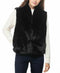 INC International Concepts Faux-Fur Vest Black Size S/M