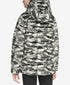 DKNY Womens Sport Camo-Print Velvet Hooded Jacket Camo Size S