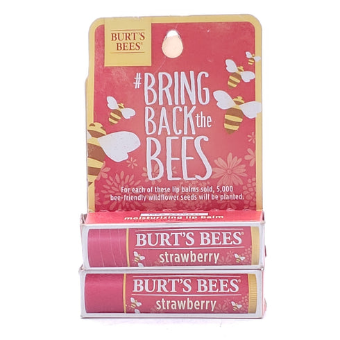 Burt’s Bees Bring Back the Bees Strawberry Lip Balm (Lot of 2)
