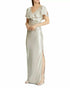 Ralph Lauren WOMEN'S PRIAH RUFFLE GOWN WITH SLIT NATURAL 14
