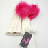 Betsey Johnson Xox Trolls Ivory Knit Arm Warmers Fingerless with Pom Poms