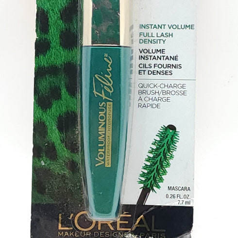 L’Oreal Voluminous Feline Waterproof Instant Volume Black Mascara #632  0.27 Oz.