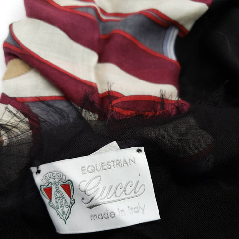 Gucci Equestrain Scarf New - Authentic 90cm x 90cm