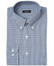 Club Room Men's Regular Fit Stretch Mini Gingham Dress Shirt Navy 17 36-37