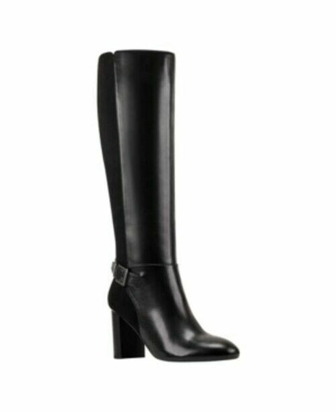 Bandolino Womens bilya Almond Toe Knee High Fashion Boots Black Size 8.5