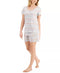 Charter Club Womens Henley & Shorts Pajama Set Stripe Size Medium