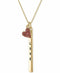 RACHEL Rachel Roy Gold-Tone Stone Heart & Love ID Pendant Necklace, 24" + 2"