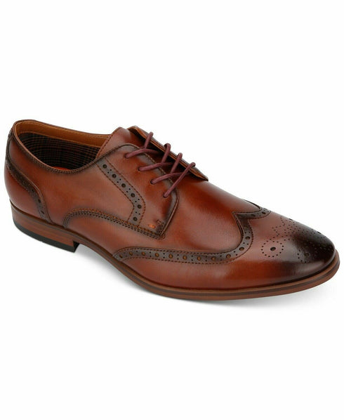 Tallia Orange Vitale Leather Oxford Shoes Cognac Brown Mens 12 M/D