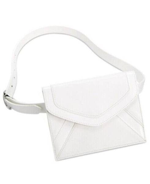 INC INTERNATIONAL CONCEPTS White Patent Leather Fanny Pack, Belt Bag, Purse S