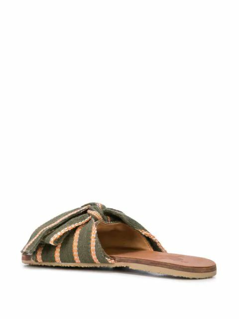 BROTHER VELLIES Burkina Striped Sandal Green Size 9M