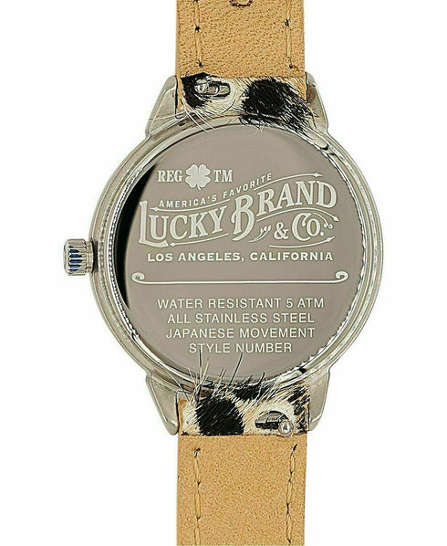 Lucky Brand Women's Torrey Mini Leopard Leather Strap Watch 28mm