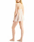 Linea Donatella Stretch Lace Babydoll Chemise Nightgown light pink XL