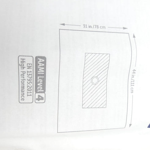 Halyard Health 89471 Brachial Angiography Drape, Sterile, 44" x 31" (Pack of 50)