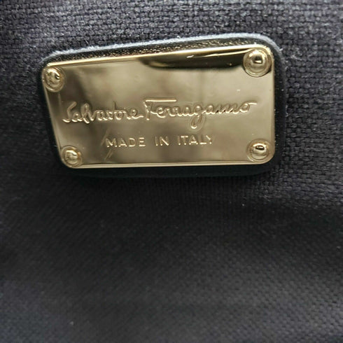 SALVATORE FERRAGAMO BRIANA SATCHEL TOTE BAG BLACK SOFT CALF LEATHER MRSP:$1,250