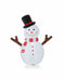 Jeco Inflatable Tree Hand Snowman Decor in White and Black