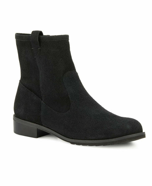 Walking Cradles Women's Kimber Ankle Bootie - Black Suede - 9 M
