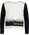 CALVIN KLEIN PERFORMANCE Big Girls Long Sleeve T-Shirt Black/ White Size S (7)