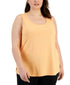 ID Ideology Plus Size Solid Essentials Crewneck Tank Top Melon Sorbet 1X