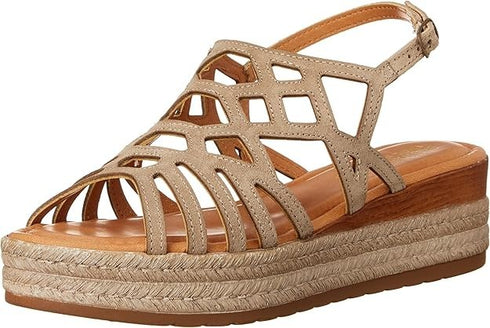 Bella Vita Womens Zip-Italy W Stone Suede Leather 8.5WW Beige