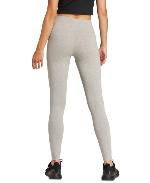 adidas Women's Hip-Logo Full-Length Athletic Tights Gray Heather Black XL