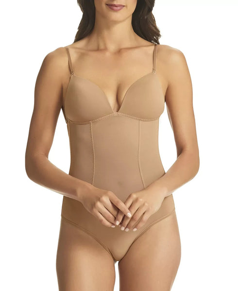 FINE LINES AUSTRALIA Women's Nude RL134 Refined Thong Bodysuit 32B