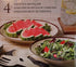 Four Piece Melamine Serving Set - Cream Color - Platter, Bowl, Fork and Spoon