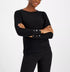 Anne Klein Women's Diamond-Sleeve Sweater XS