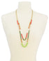 INC Gold-Tone Multi-Bead Double Row Necklace 18" + 3" extender Free Shipping
