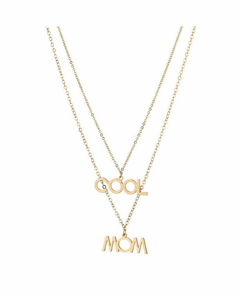 ADORNIA "COOL MOM" Layered Necklace