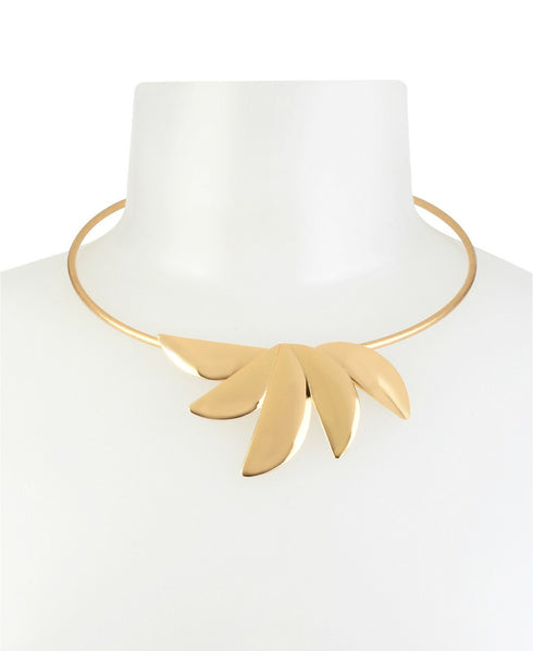 Robert Lee Morris Soho Gold-Tone Sculptural Fan Wire Collar Necklace $58