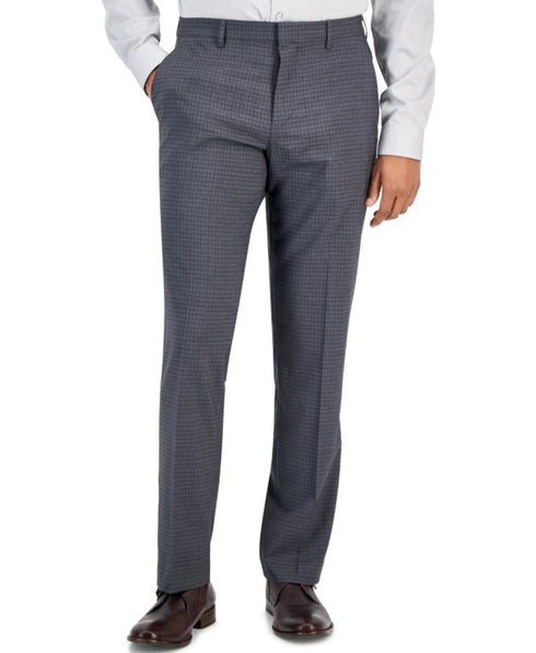 Perry Ellis Portfolio Men's Slim-Fit Stretch Pants Charcoal Size 30x30