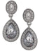 Carolee Earrings Crystal Drop Teardrop