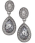 Carolee Earrings Crystal Drop Teardrop