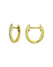 Marc & Marcella x Bloomingdale's Diamond Oval Huggie Hoop Earrings Gold-Plateted