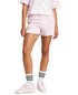 adidas Women's Essentials Small Logo Fleece Shorts Pink White XL