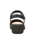 Easy Spirit Women's Kenton Strappy Low Wedge Sandals Black Size 8M