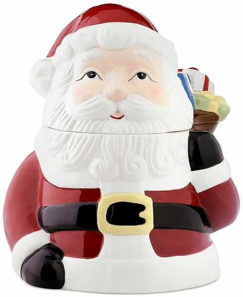 Martha Stewart Collection Santa Cookie Jar Holiday Christmas Santa Claus