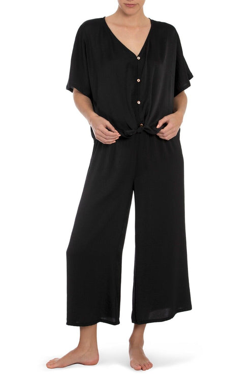 Midnight Bakery Maliskin Pajama Set Black Size Medium