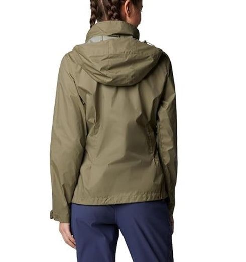 Columbia Women's Switchback Waterproof Packable Rain Jacket Green XS