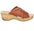 Easy Street Women's Rosanna Slip-On Slip Resistant Wedge Sandals Cognac 10W